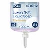 Tork Tork Luxury Soft Liquid Soap, Rose Scent, 6 x 1L, 400012 400012